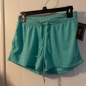 Love University Ladies Medium Aqua Lounge Shirts NWT